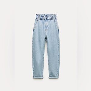 Zara paperbag baggy jeans
